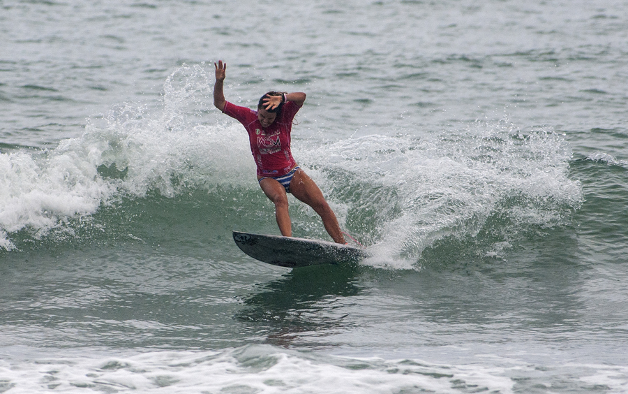 Australia’s Codie Klein was the Women’s standout of the day. Photo: ISA/Rommel Gonzales
