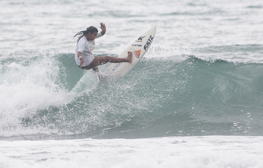 Peru’s Miluska Tello, winner of the ISA China Cup Women’s Gold Medal. Photo: ISA/Rommel Gonzales