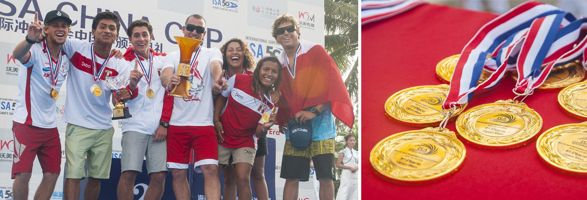 PERU WINS TEAM GOLD MEDAL IN THE 2014 ISA CHINA CUP