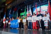 All 8 National Teams were welcomed and treated to an amazing Opening Ceremony for the ISA China Cup. Photo: ISA/Gonzales